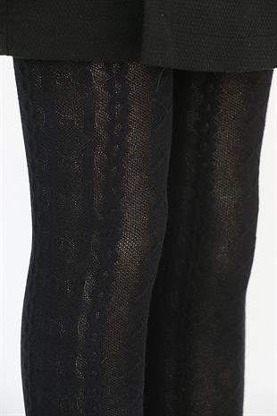 Dora Koton Çocuk Külotlu Çorap SİYAH