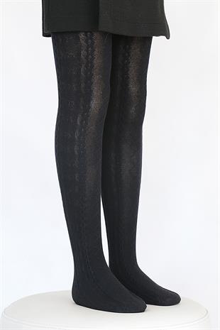 Dora Koton Çocuk Külotlu Çorap SİYAH