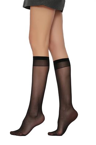 Elit 15 Yarı Mat Dizaltı Çorap SİYAH