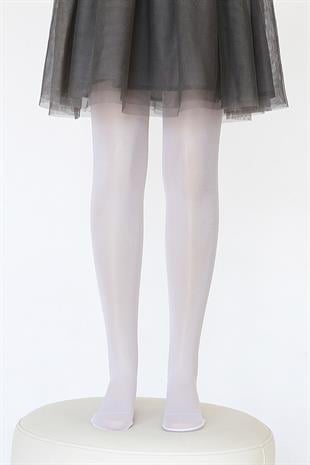 Elit 40 Çocuk Külotlu Çorap BEYAZ