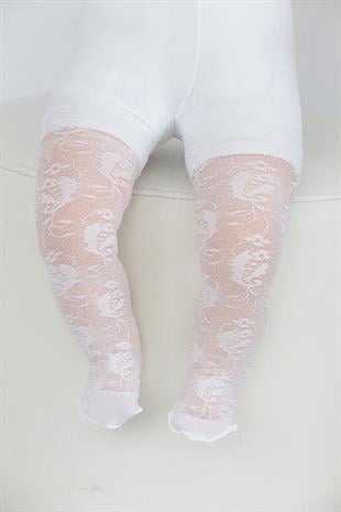 Frezya Bebek Külotlu Çorap BEYAZ