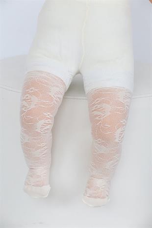 Frezya Bebek Külotlu Çorap KEMİK