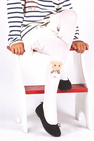 Gonca Mikro Çocuk Külotlu Çorap BEYAZ