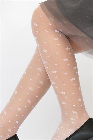 Hazel Çocuk Külotlu Çorap BEYAZ