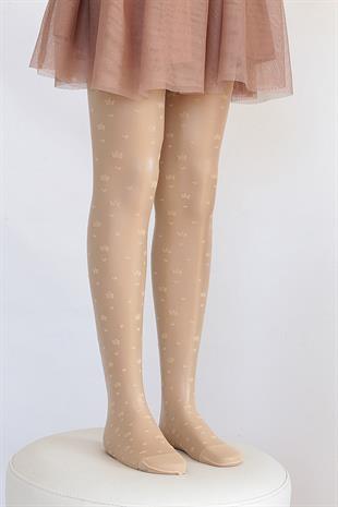 Hazel Çocuk Külotlu Çorap NATUREL