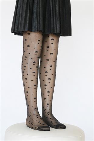 Hazel Çocuk Külotlu Çorap SİYAH