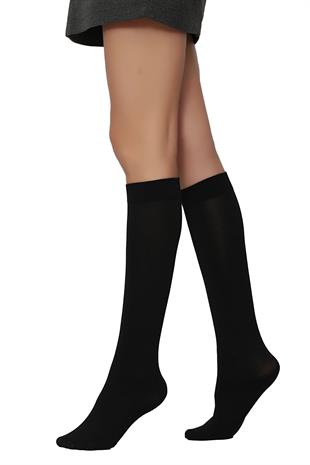 Koton Kadın Dizaltı Çorap SİYAH