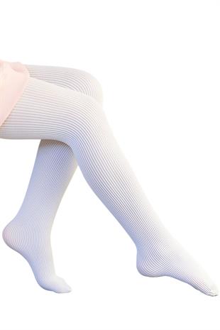 KUMSAL ÇOCUK KÜLOTLU ÇORAP BEYAZ