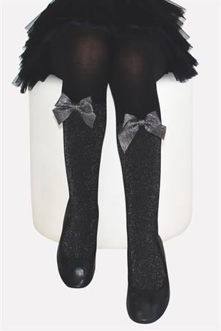 Mathild Viskon Çocuk Külotlu Çorap SİYAH