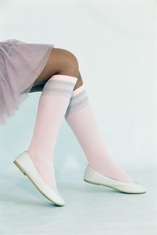 MİRA ÇOCUK DİZALTI ÇORAP PEMBE