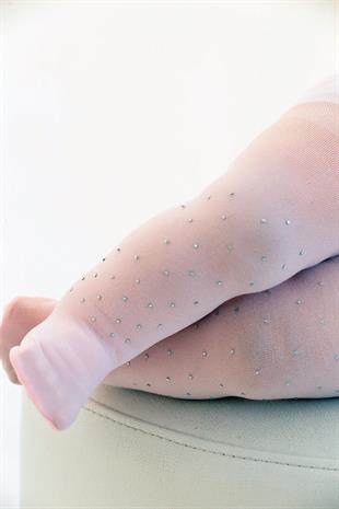 MYCRO 50 BEBEK TAŞLI KÜLOTLU ÇORAP PEMBE