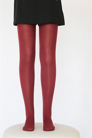 Mycro 50 Çocuk Külotlu Çorap BORDO