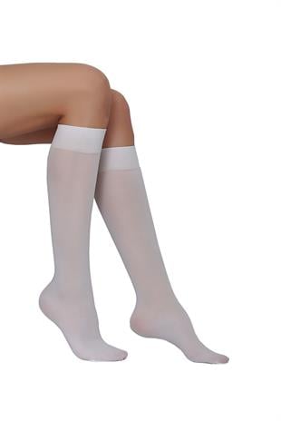 Mycro 50 Dizaltı Çorap BEYAZ