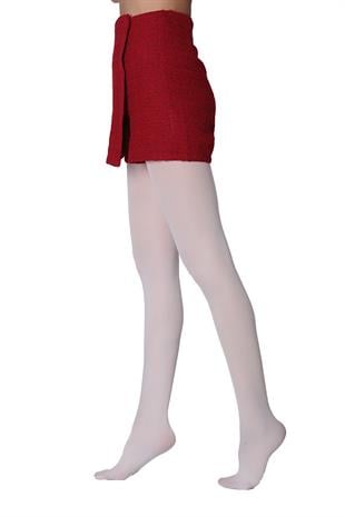 Mycro 50 Külotlu Çorap Büyük Beden BEYAZ