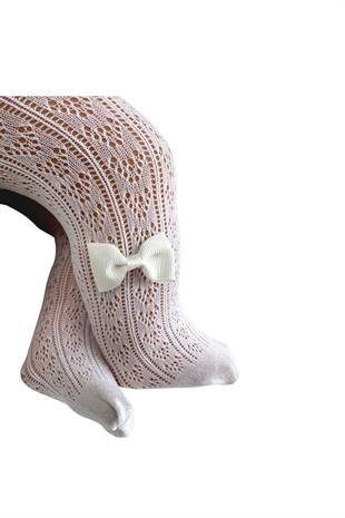 ORİETTA AKSESUARLI BEBEK KÜLOTLU ÇORAP BEYAZ