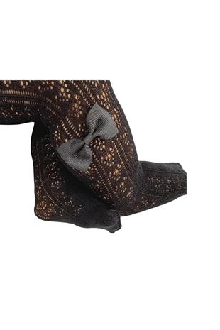 ORİETTA AKSESUARLI BEBEK KÜLOTLU ÇORAP SİYAH