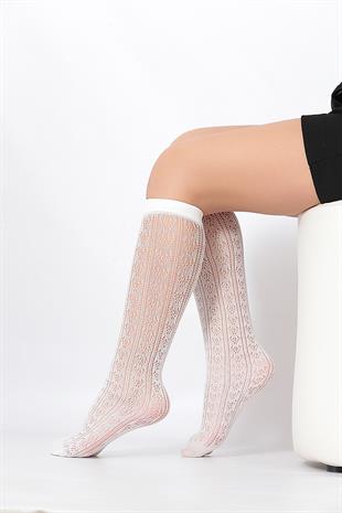 Orietta  Çocuk Dizaltı Çorap KEMİK