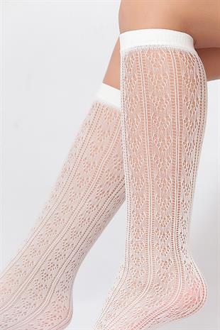 Orietta  Çocuk Dizaltı Çorap KEMİK