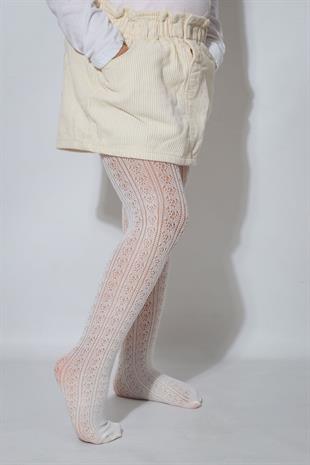 Orietta Çocuk Külotlu Çorap KEMİK