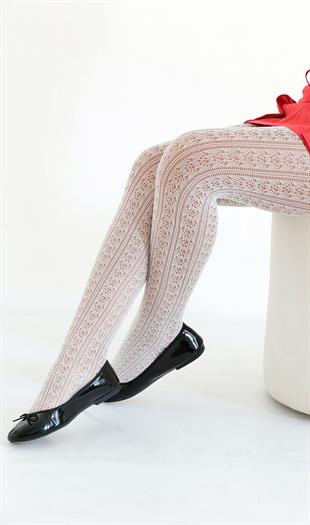 Orietta Çocuk Külotlu Çorap KEMİK