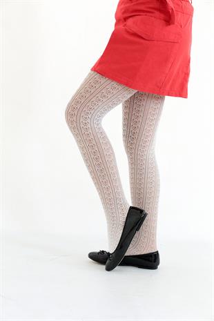 Orietta Çocuk Külotlu Çorap KEMİK