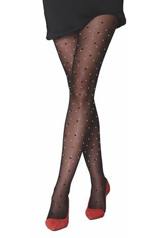 POINT TAŞLI BAYAN KÜLOTLU ÇORAP SİYAH