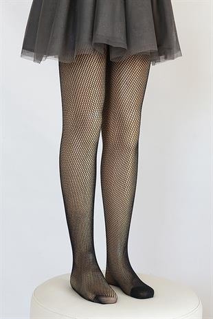 Rete File Çocuk Külotlu Çorap SİYAH