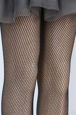 Rete File Çocuk Külotlu Çorap SİYAH