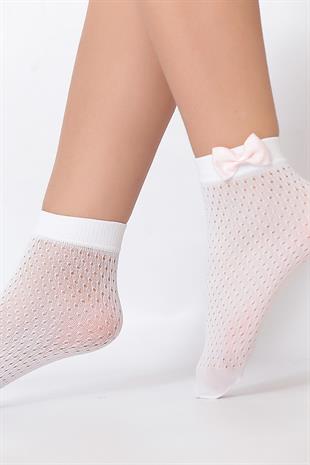 Romina Aks. Çocuk Soket Çorap BEYAZ