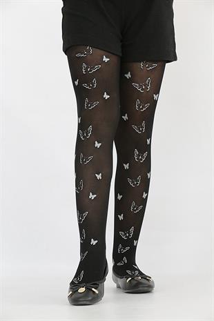 Sanem Çocuk Külotlu Çorap SİYAH