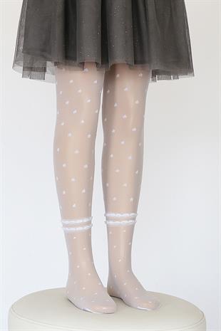 Sedef Çocuk Külotlu Çorap BEYAZ