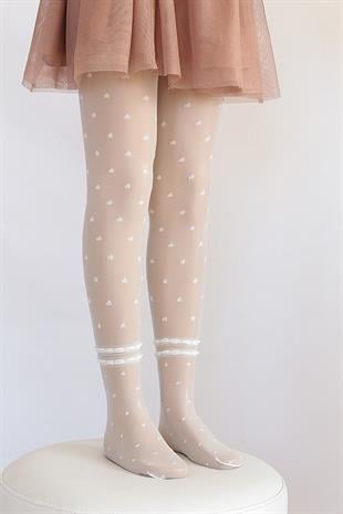 Sedef Çocuk Külotlu Çorap KEMİK