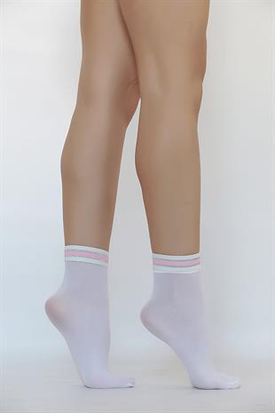 SILVER SOKET ÇORAP BEYAZ