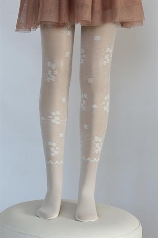 Şimay Çocuk Külotlu Çorap KEMİK