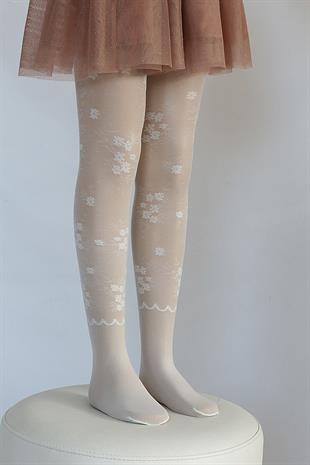 Şimay Çocuk Külotlu Çorap KEMİK