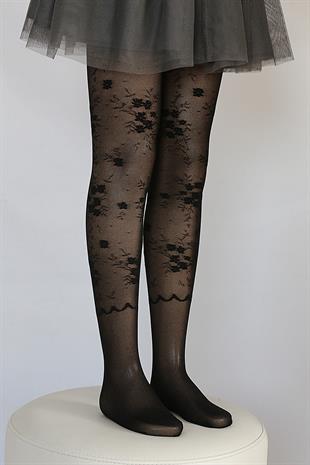 Şimay Çocuk Külotlu Çorap SİYAH