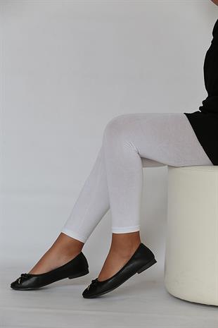 Soft Viskon Çocuk Tayt BEYAZ