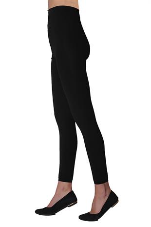 Soft Viskon Tayt SİYAH