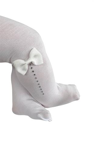 SÜSLÜ MYCRO BEBEK KÜLOTLU ÇORAP BEYAZ