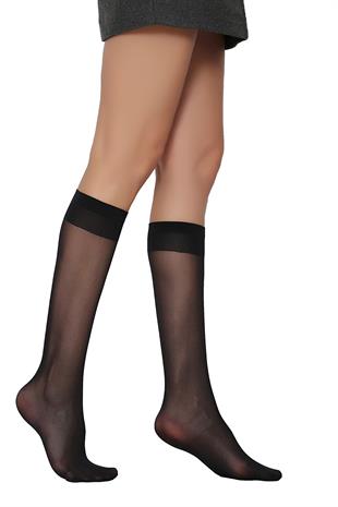 Venüs 20 Dizaltı Çorap SİYAH