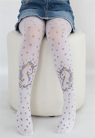 VERAN TAÇ TAKIM ÇOCUK KÜLOTLU ÇORAP BEYAZ