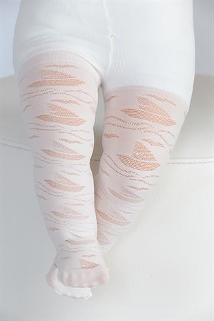 Yelkenli Bebek Mikro Külotlu Çorap KEMİK