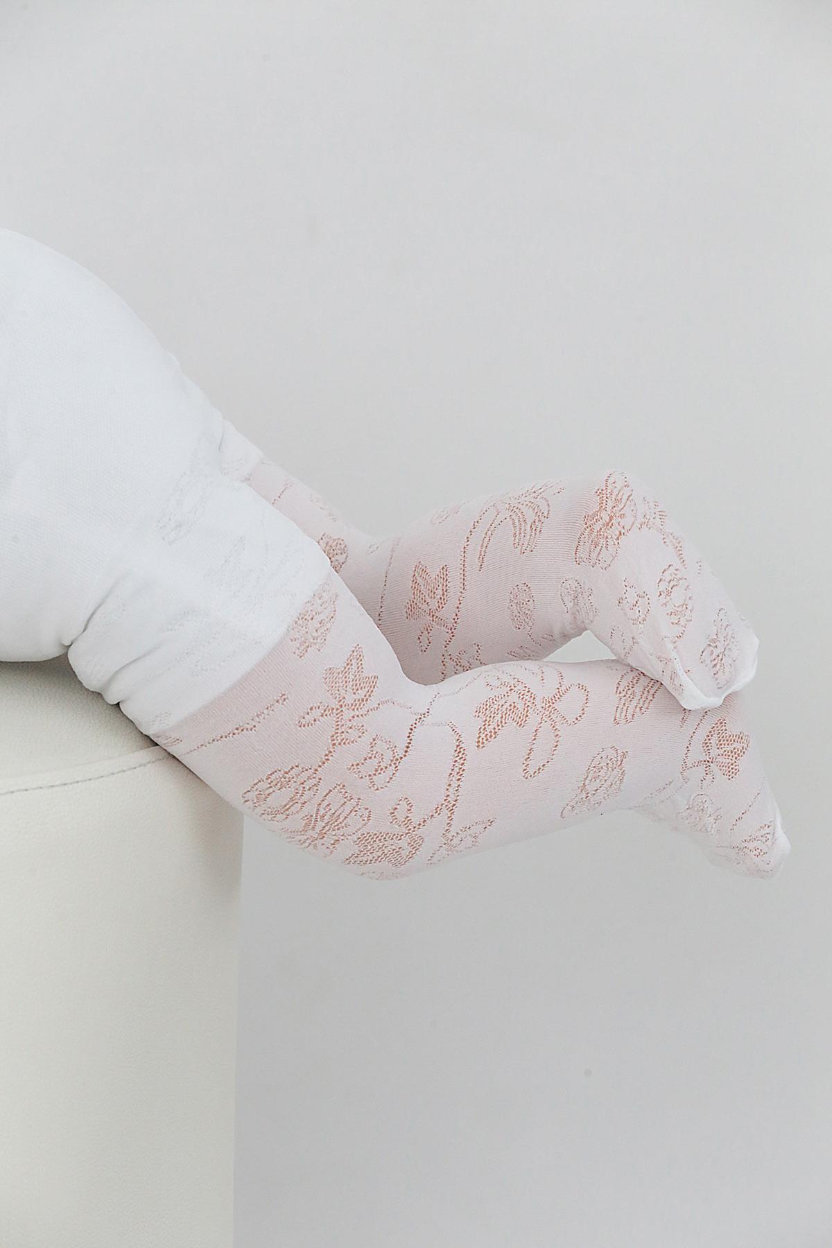 Arıcık Bebek Külotlu Çorap BEYAZ