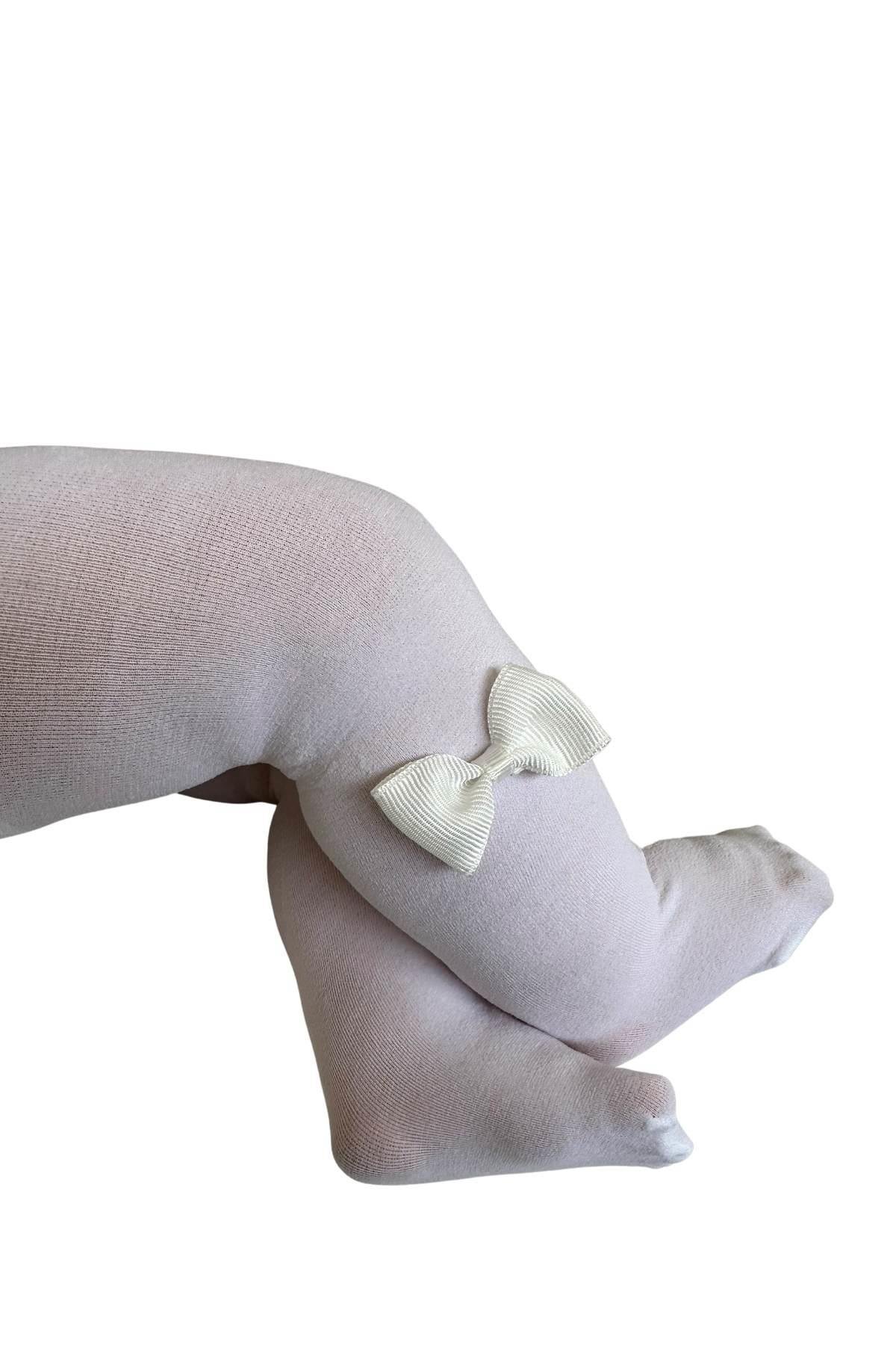 BEBEK MYCRO FİYONKLU KÜLOTLU ÇORAP BEYAZ