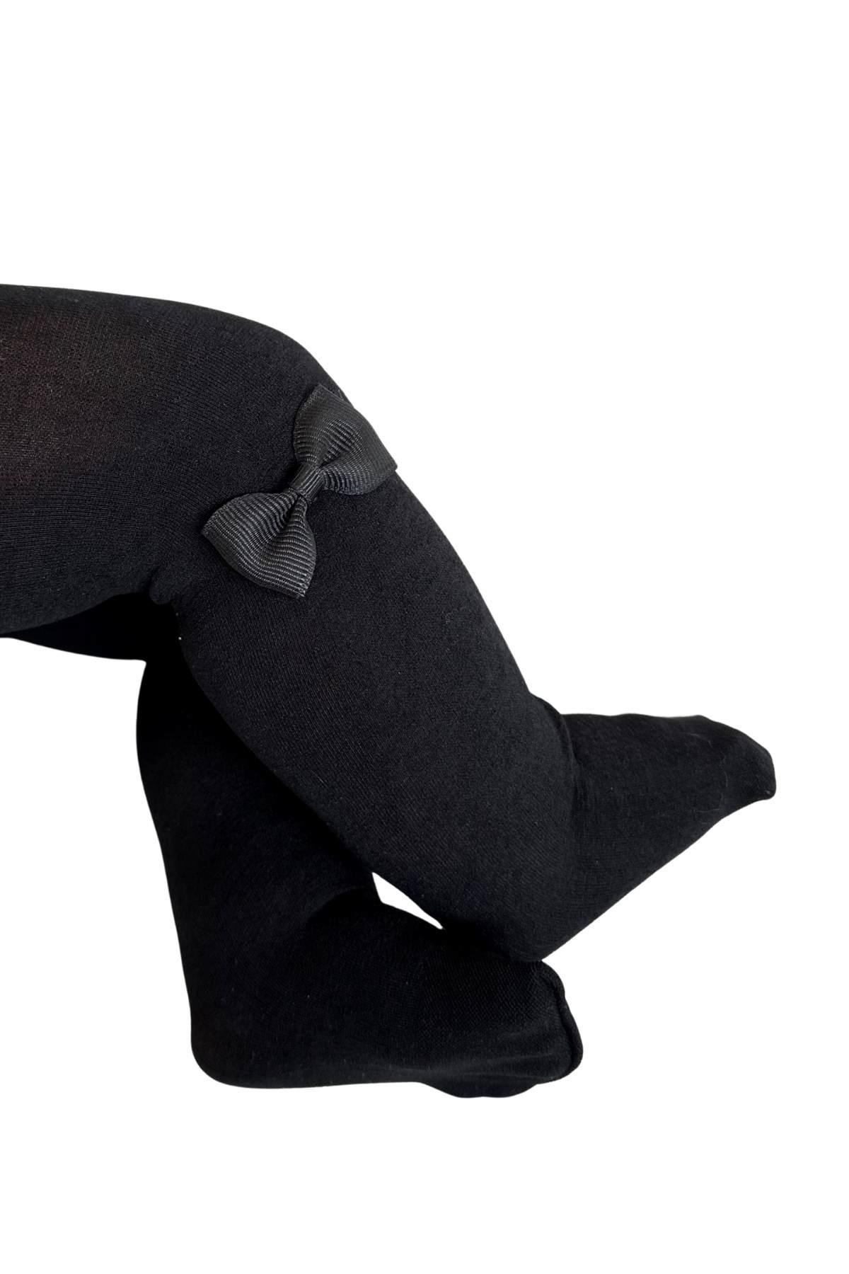 BEBEK MYCRO FİYONKLU KÜLOTLU ÇORAP SİYAH
