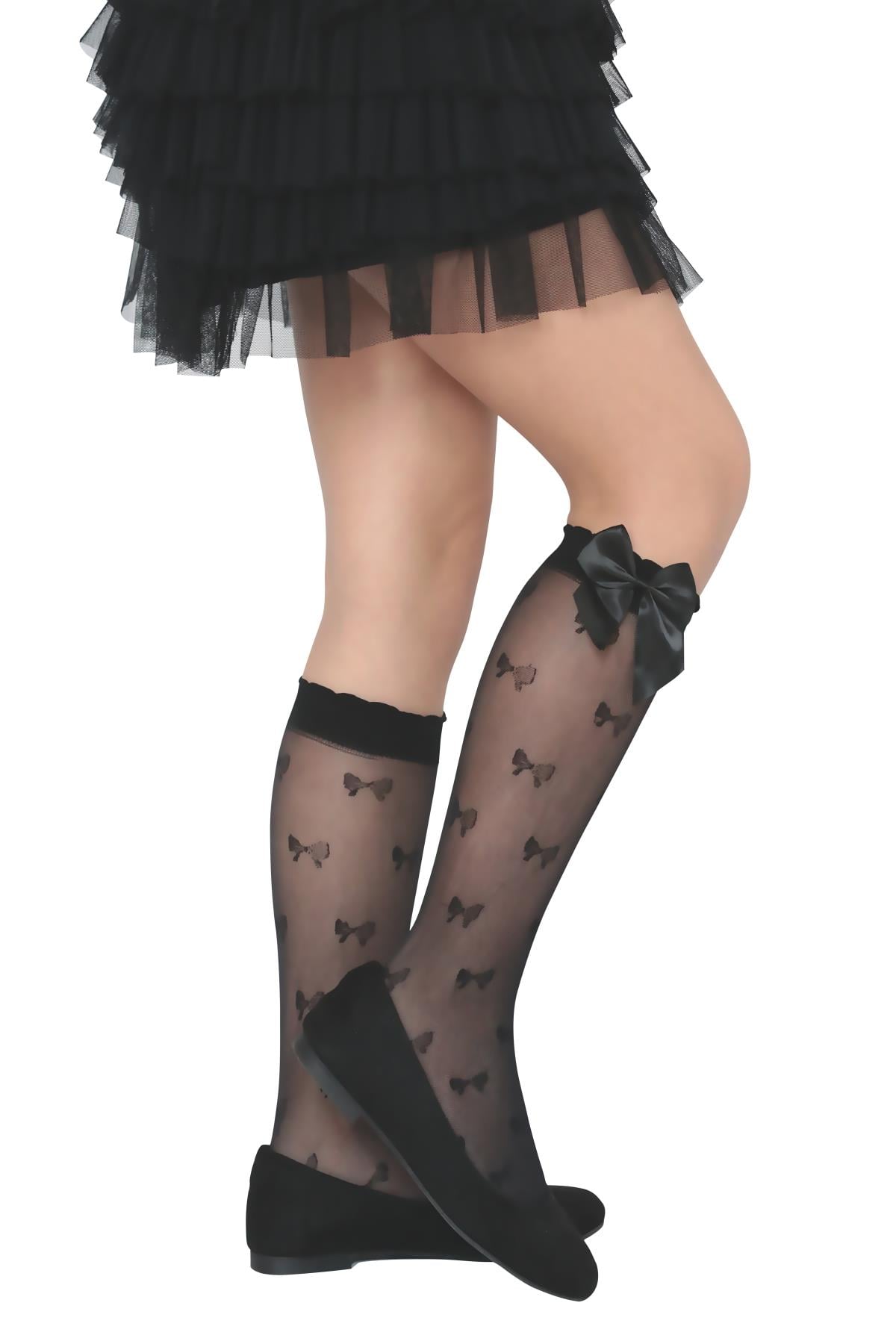 FİYONK AKS. ÇOCUK DİZALTI ÇORAP SİYAH