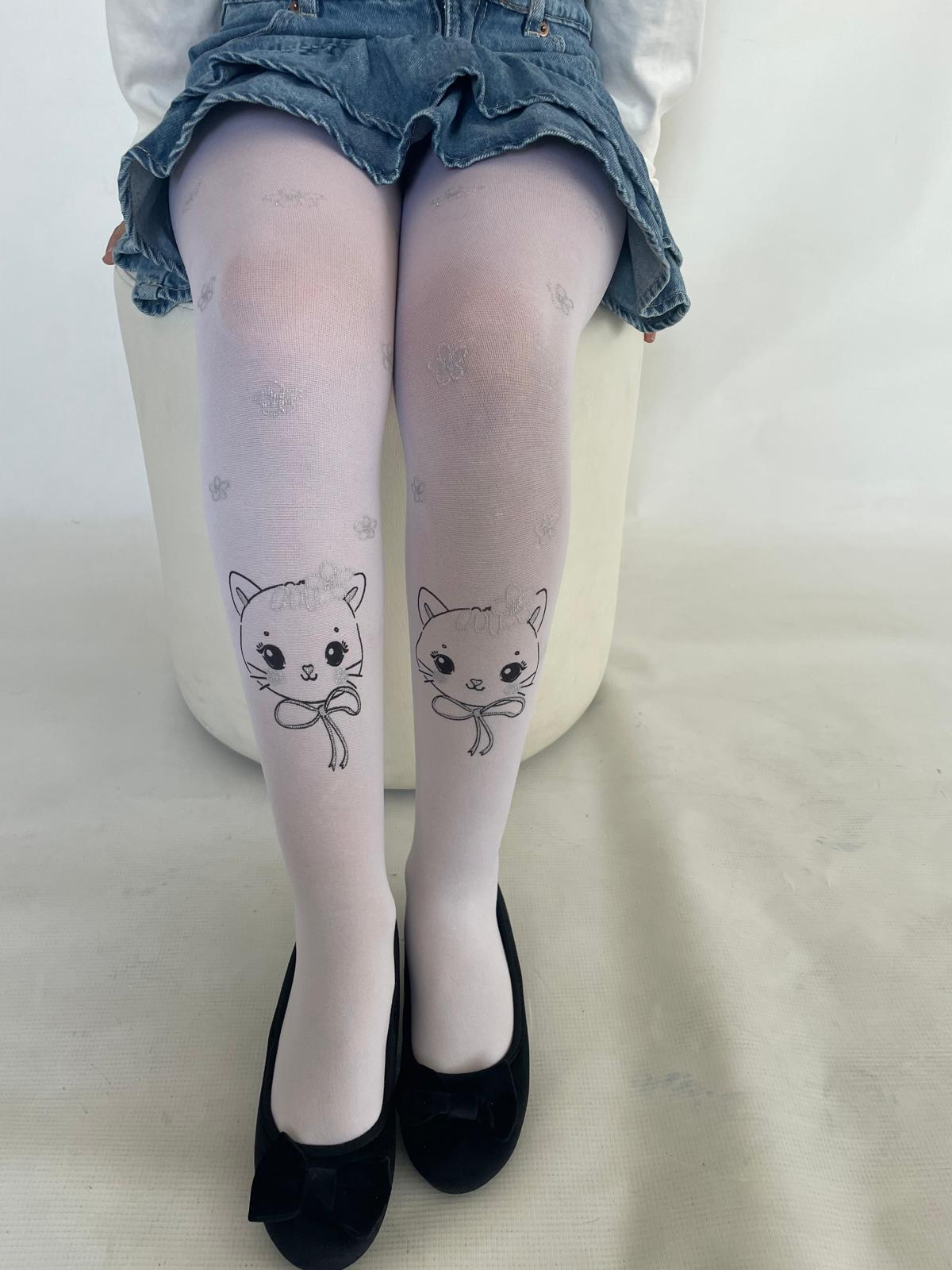 KEDİSİM ÇOCUK KÜLOTLU ÇORAP BEYAZ