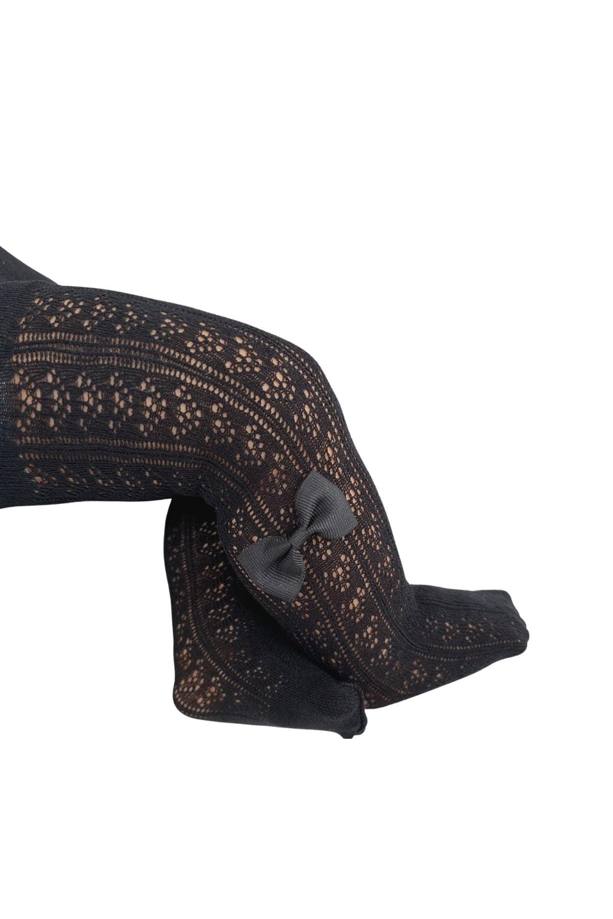 ORİETTA AKSESUARLI BEBEK KÜLOTLU ÇORAP SİYAH