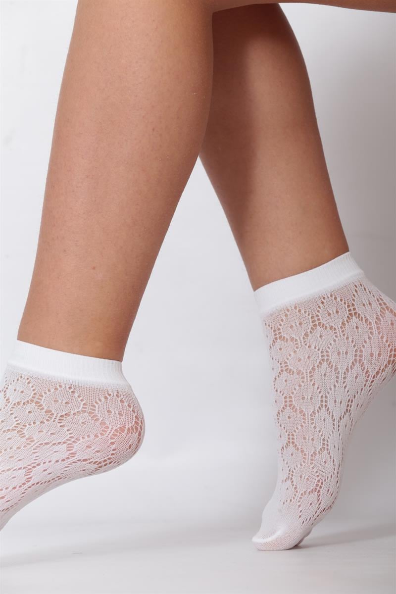 Petunya Soket Çorap  BEYAZ