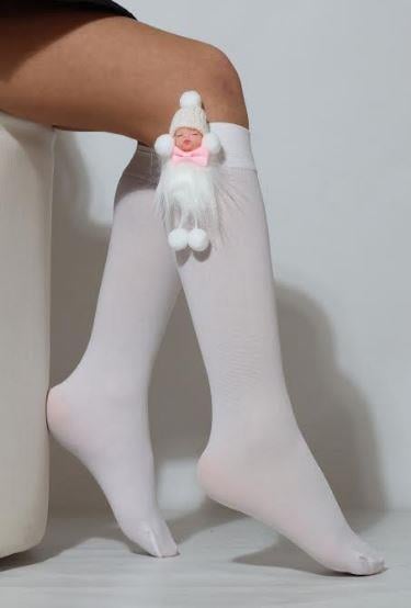 PITIRCIK ÇOCUK DİZALTI ÇORAP BEYAZ